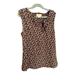 Anthropologie: Maeve cat motif top XS